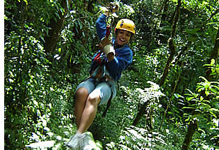 The guides and equipment used in the Zip Line Canopy Tour will ensure your saftey